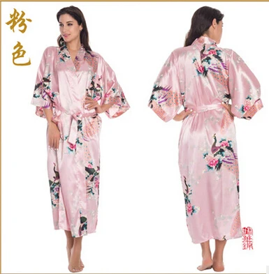 Batas de satén para boda y baño, ropa de dormir larga, casual, de seda, con rayón de animal estilo camisón ideal para las novias, tallas XXXL,