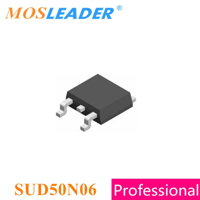 

Mosleader SUD50N06 TO252 1000 шт. DPAK N-Channel 60V 50A 50N06, сделано в Китае, высокое качество