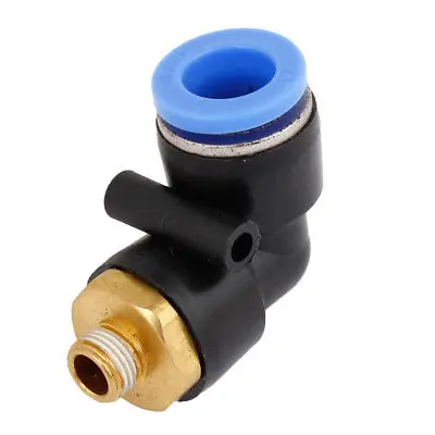 Zawór elektromagnetyczny 2 Way L zaprojektowany wspólne pneumatyczne szybkie okucia 9.5mm x 12mm PL12-01 2 sztuk