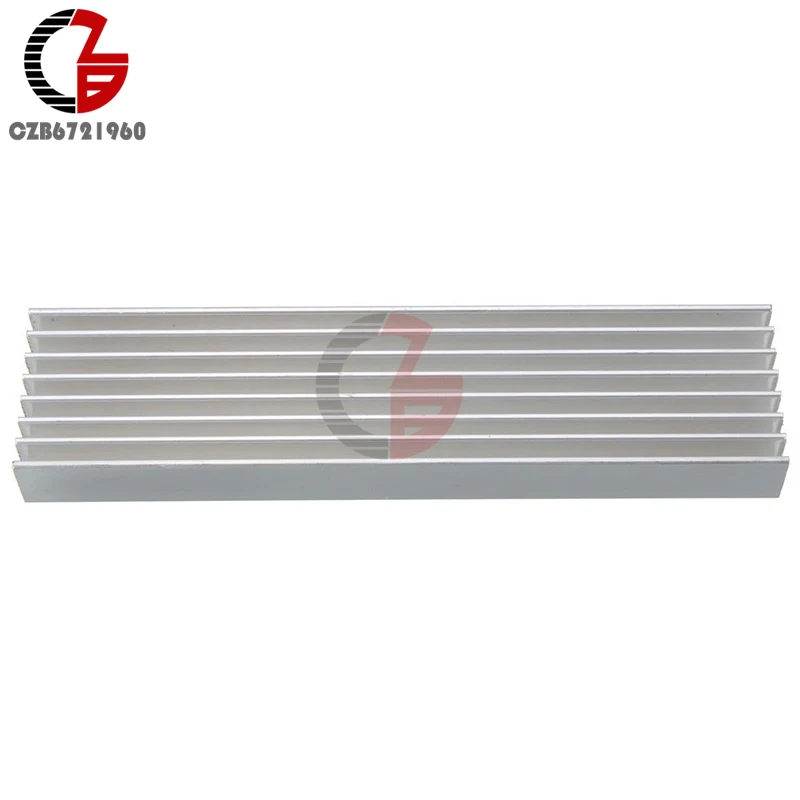 100x25x10mm Aluminum Heat Sink Cooling LED Power IC Transistor For Computer