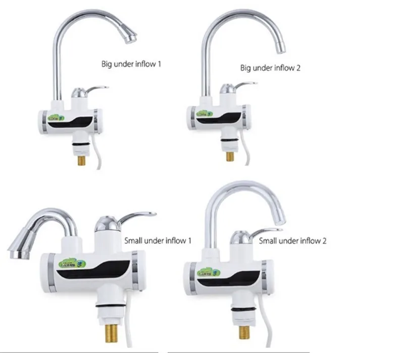 BD3000W-18, Display digitale istantaneo rubinetto dell'acqua calda, rubinetto elettrico senza serbatoio, rubinetto della cucina scaldabagno, con spina EU