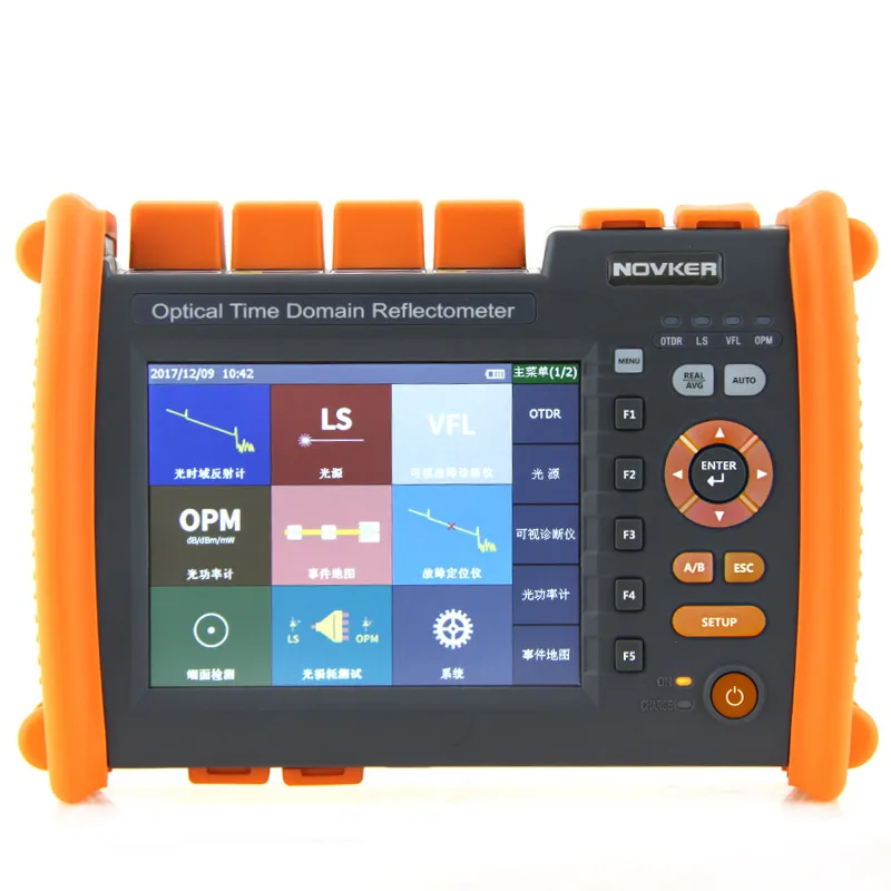 

Optical Time Domain Reflectometer NK5600-SM-OTDR-1310-1550nm-30/32dB Novker Handheld Integrated VFL 5MW Touch Screen OTDR