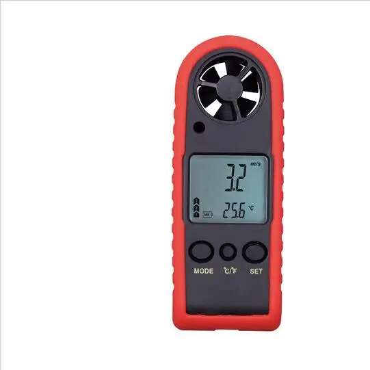 

HT-383 Wind Speed sensor Mini Handheld LCD Digital Anemometer air speed gauge flow meter tachometer anemometro digitale