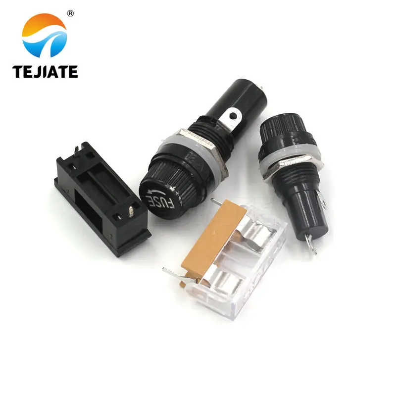 5 Pz/lotto fusibile di Vetro supporto di 5X20MM 6X30mm primavera cintura fusibile di clip/scatola BLX-A
