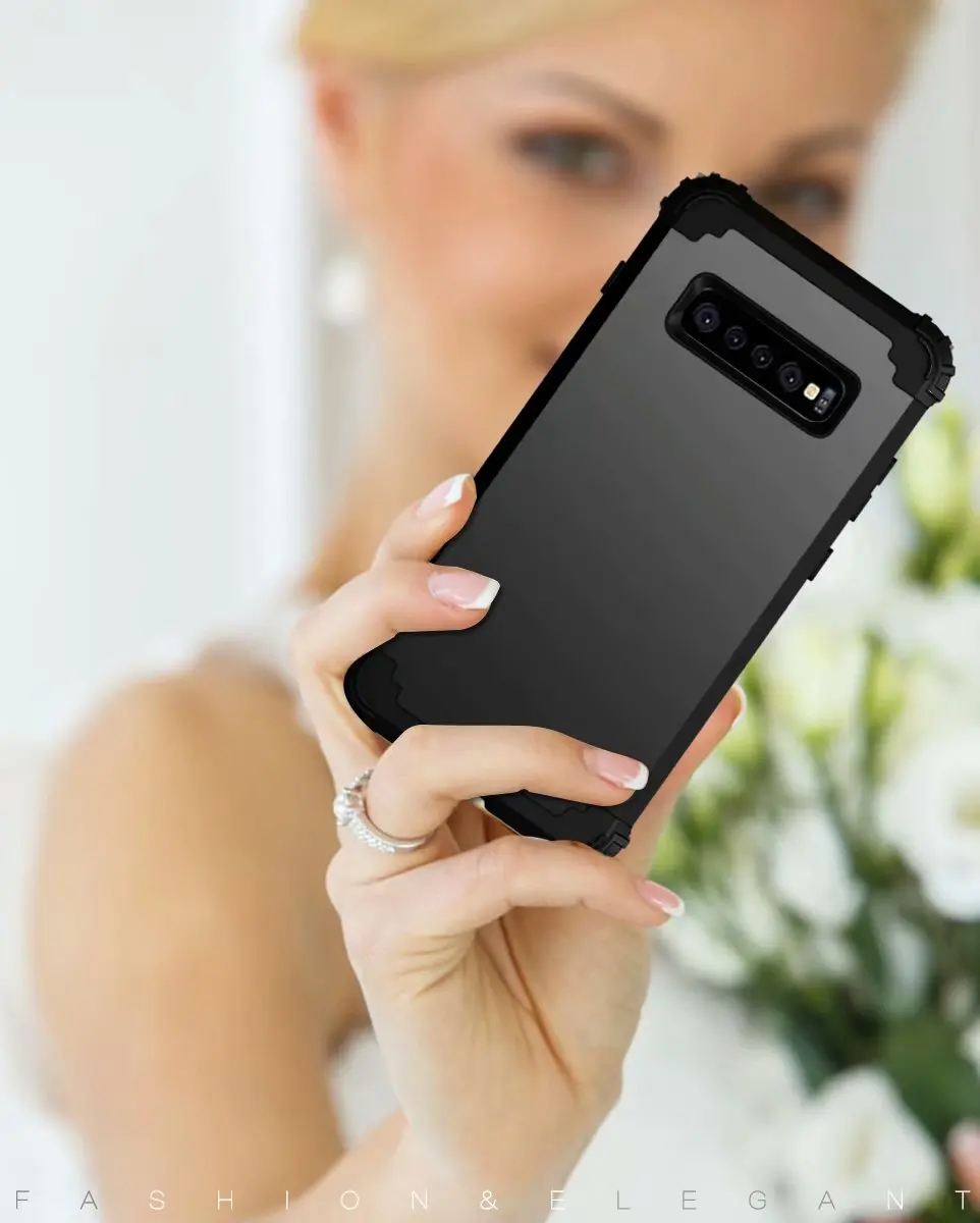 Heavy Duty Hybrid Sturdy Armor Defender High Impact Shockproof Protective Cover Case For Samsung Galaxy S10/S10 PLUS