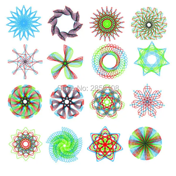 Spiral Drawing Toys set with 3pcs Pens + 22 Accessories  Draw Spiral Designs Interlocking Gears & Wheels, For Adults and Kid