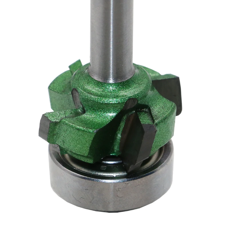 1/4 "* R1 Vier Tanden Trimmen Mes Houtbewerking Frees Met Lager Hout Router