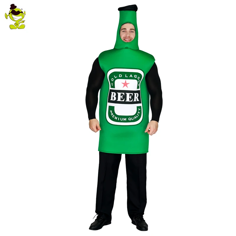 Men's Mr Beer Jumpsuit Costumes Cartoon Beer Costumes For Adult Party Beer Role Play  Performance Show Halloween Fancy Dress