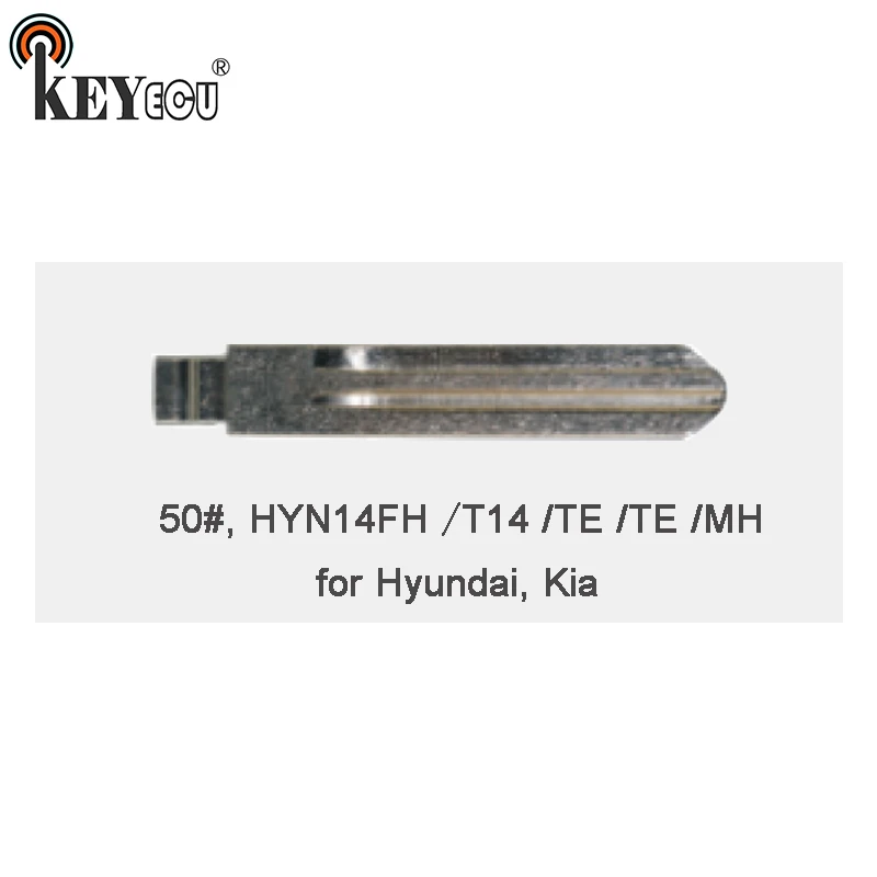 

KEYECU 25x KEYDIY Universal Remotes Flip Key Blade 50#, HYN14FH HYN14T14 HYN14TE HYN14TE HYN14MH for Hyundai, Kia