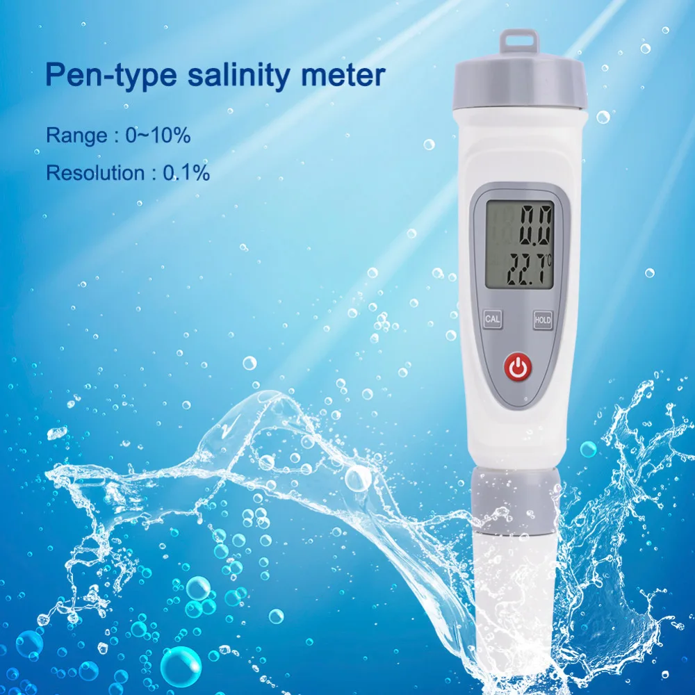 

Yieryi YD-100 Digital LCD Salinity Meter for Household Testing Instrument Test Household Soup, Pickle, Brine ,Range :0-10%