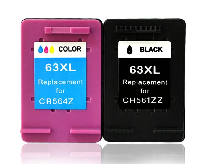 63XL Ink Cartridge compatible for hp63 63 xl Officejet 3833 5255 5258 4650 3830 for DeskJet 2130 1112 3632 Printer