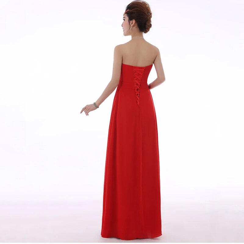 DONGCMY NEW ARRIVAL ELEGANT SUMMER TUBE TOP DESIGN BEADING PARTY DRESSES LONG EVENING DRESS SWEETHEART GOWN VESTIDO LONGO