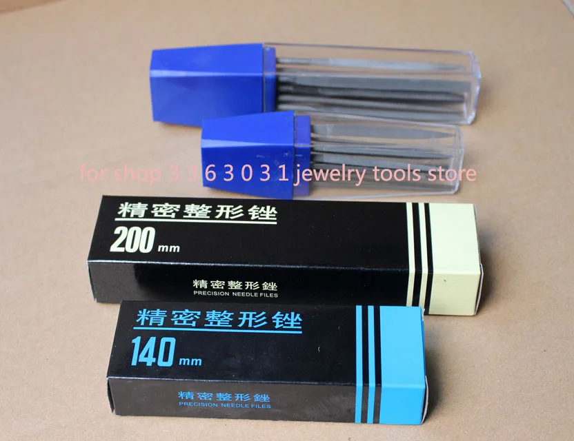 140mm-200mm Precision Needle Files Set 10pcs in Box for Jewelry Polish Glardon Needle File Set Jewelry Carving