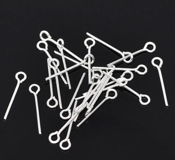 

Free Shipping 700pcs Silver Plated Eye Pins 20x0.7mm Jewelry Making Findings Wholesale