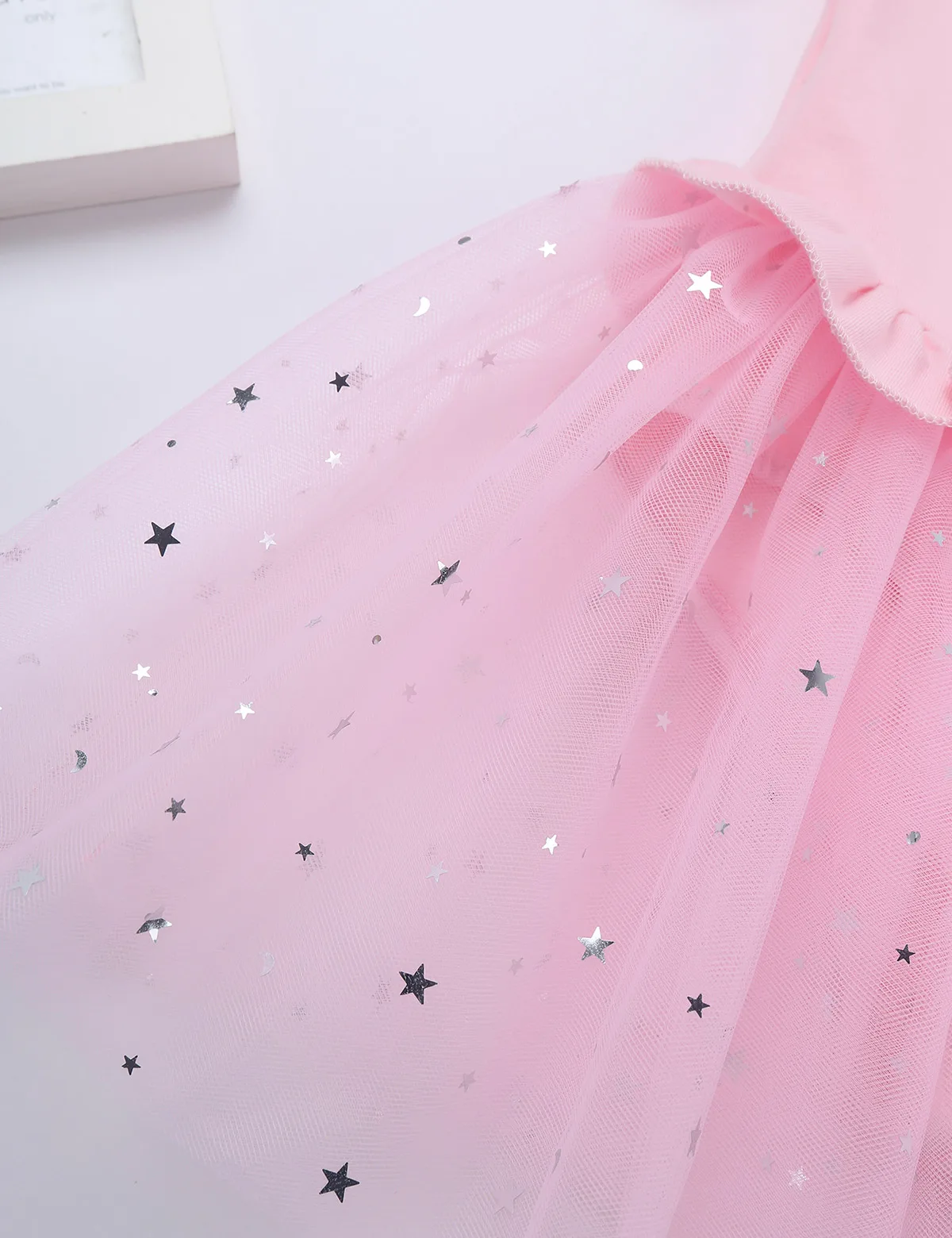 Cute Girls U-shaped Back Shiny Stars Sequins Mesh Ballet Dance Gymnastics Leotard Tulle Tutu Dress for Kids Dancer Perfprmance image 6