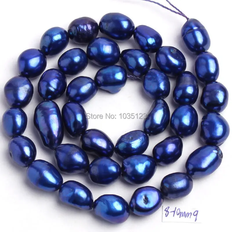 18 Color 8-9mm Multicolor Natural Freshwater Pearl Irregular Shape Loose Beads Strand 14\