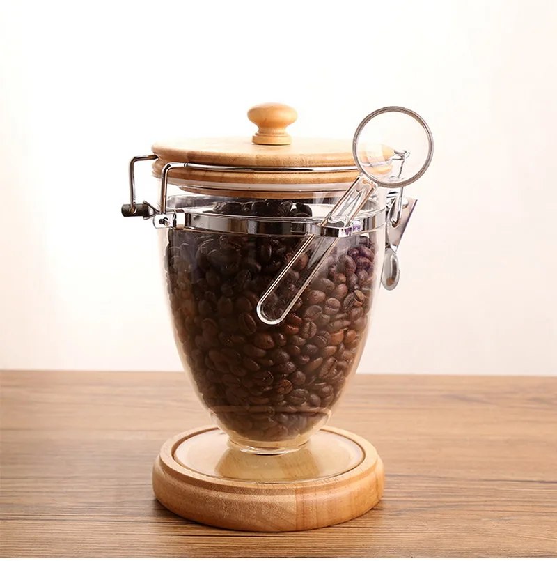 

Coffee beans jar milk powder box plastic food transparent tank storage large tea cans