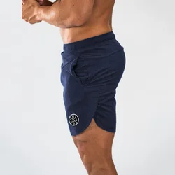 Muscleguys Men's Slim Fit Joggers Short Trousers Bodybuilding Fitness Mens Shorts Workout Sweatpants Quick Dry Gyms Shorts