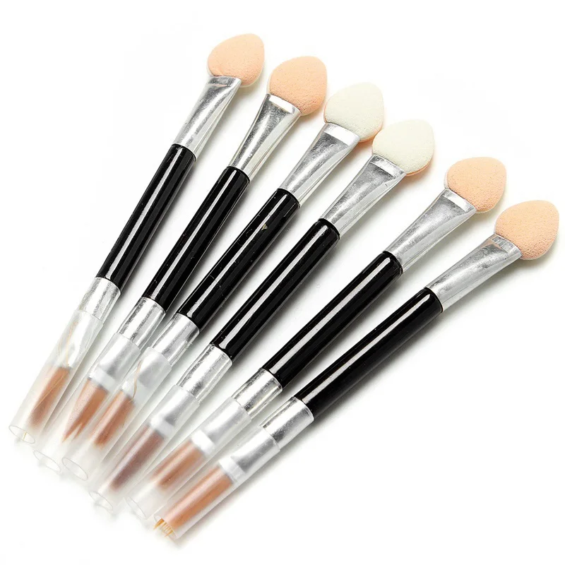 Wholesale 50,000pcs Excellent Makeup Eyeshadow Eyeliner Sponge Lip Brush Disposable Applicator 2 way Single Cosmetic Power Brush