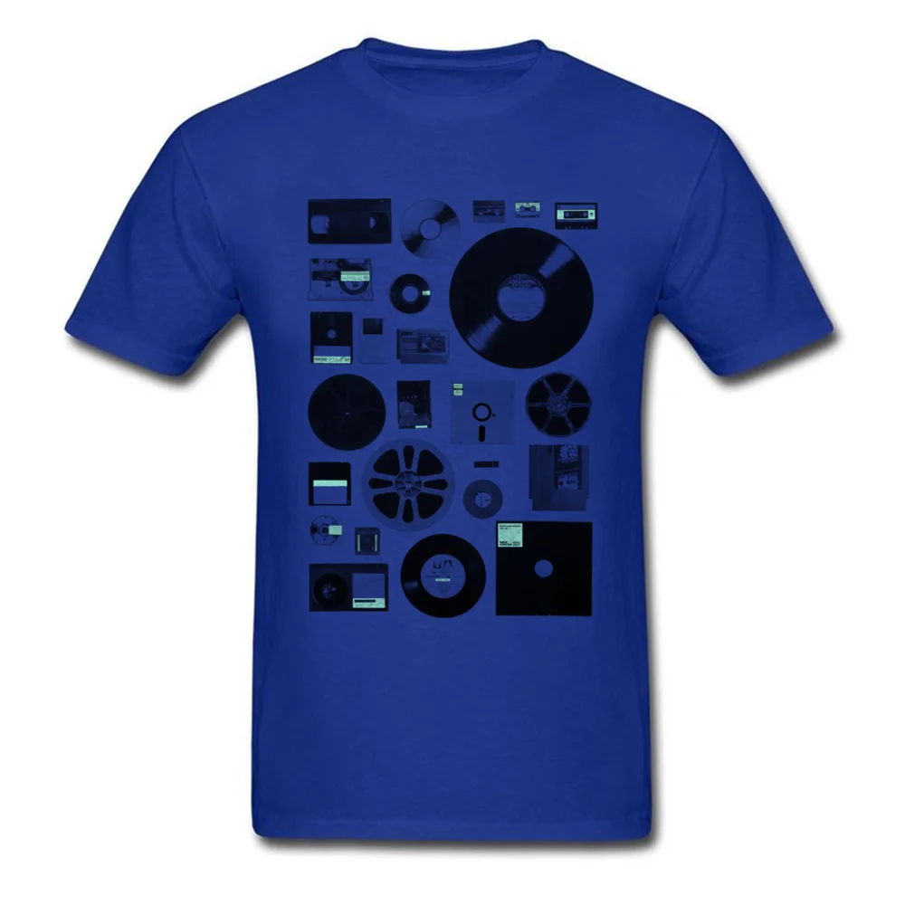 Classic Data Elements T-shirt DJ Records T Shirt Men White Clothing Jazz Cassette Tshirt 3D Tops Cotton Tees Old Music