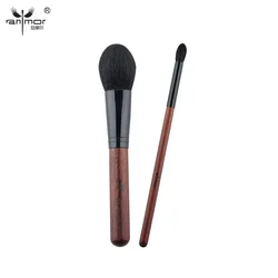 Anmor Professional Makeup Brushes Set 2 Piece Soft Goat Hair Powder Brush Blending Brush Excellent Eyeshadow Brush Kit H20