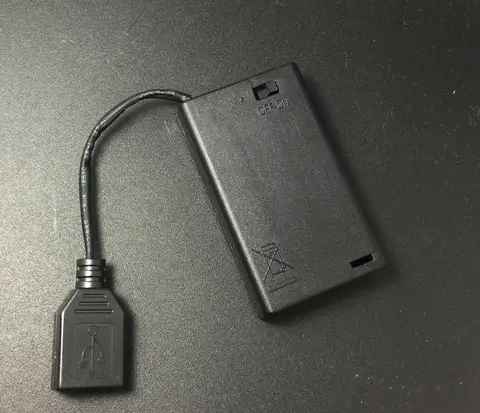 USB 미니 단추 암 포트 배터리 박스
