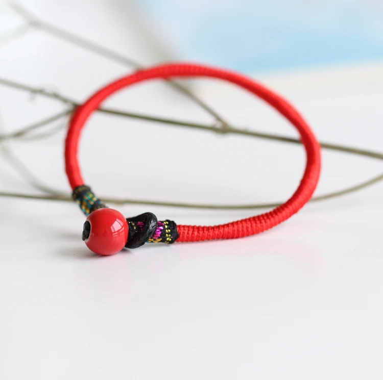 Hand made Boho DIY Ceramic beads Charm Bracelets drop shipping wholesale  Retro style bracelet #1422