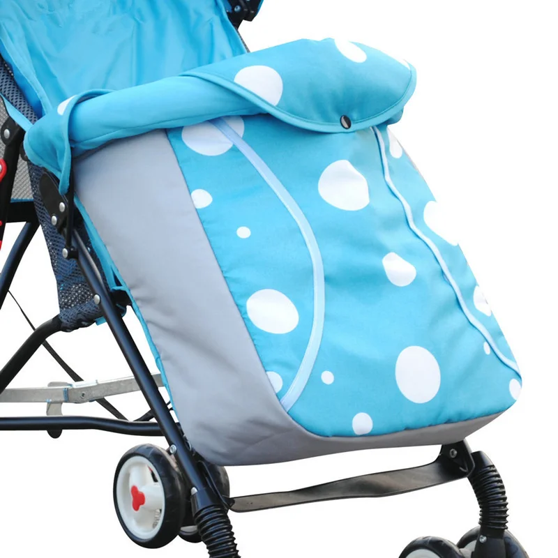 

New Stroller Footmuff Winter Newborn Baby Stroller Keep Warm Baby Stroller Foot Cover Windproof Hood Stroller Accessories