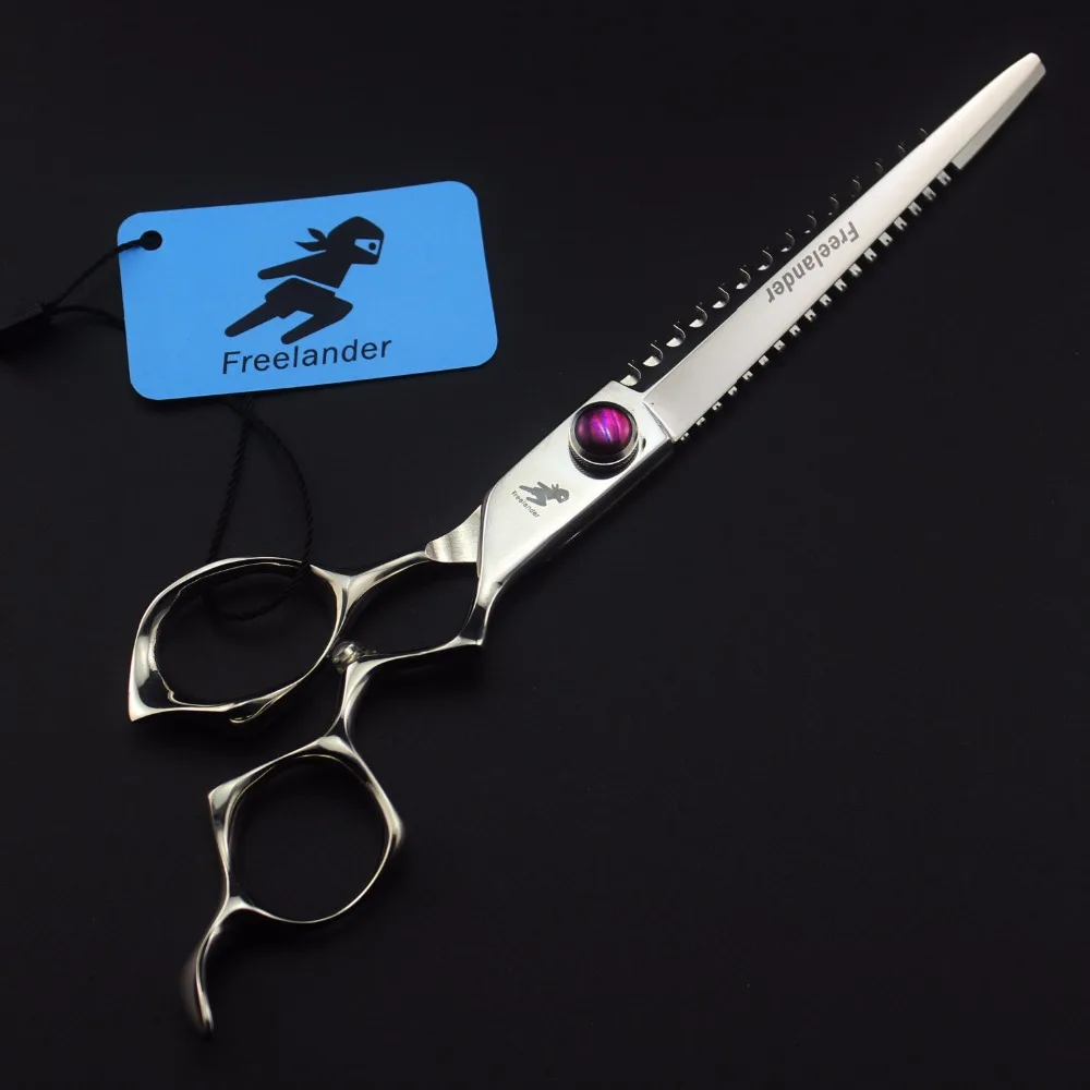 Freelander 7.0 inch curved handle imported high-end hairdressing scissors for pet grooming scissors