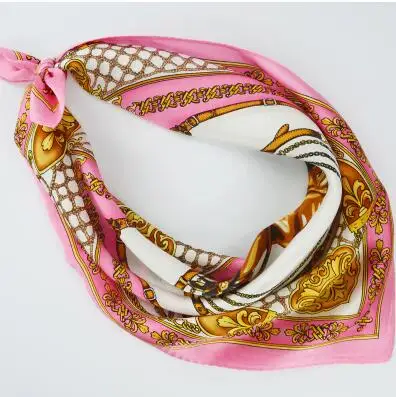 Của phụ nữ 100% silk scarf quảng lady của mùa xuân và mùa hè in khăn lụa cô gái ngân hàng làm việc mặc khăn 53*53 cm