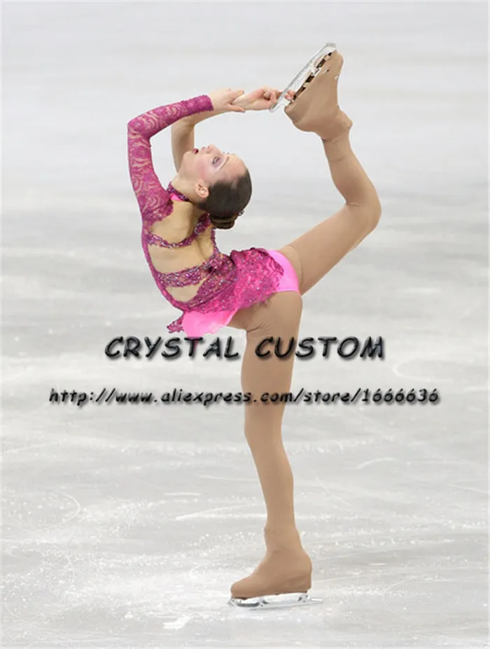 Custom Figure Skating Dresses Graceful New Brand Girls Ice Skating Dresses For Competition DR4292