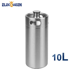 304 Stainless Steel 10L Mini Keg Beer Growler Food Grade Beer Keg Steel Best Solution for Home Brewing keg 10l