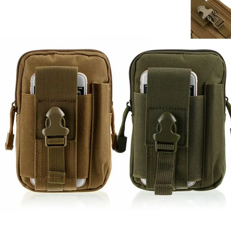 

Mini Outdoor Camping Bags Tactical Molle Pouch Waist Bag Purse Phone Case Hiking Travel Storage Bag Camouflage 9 colors