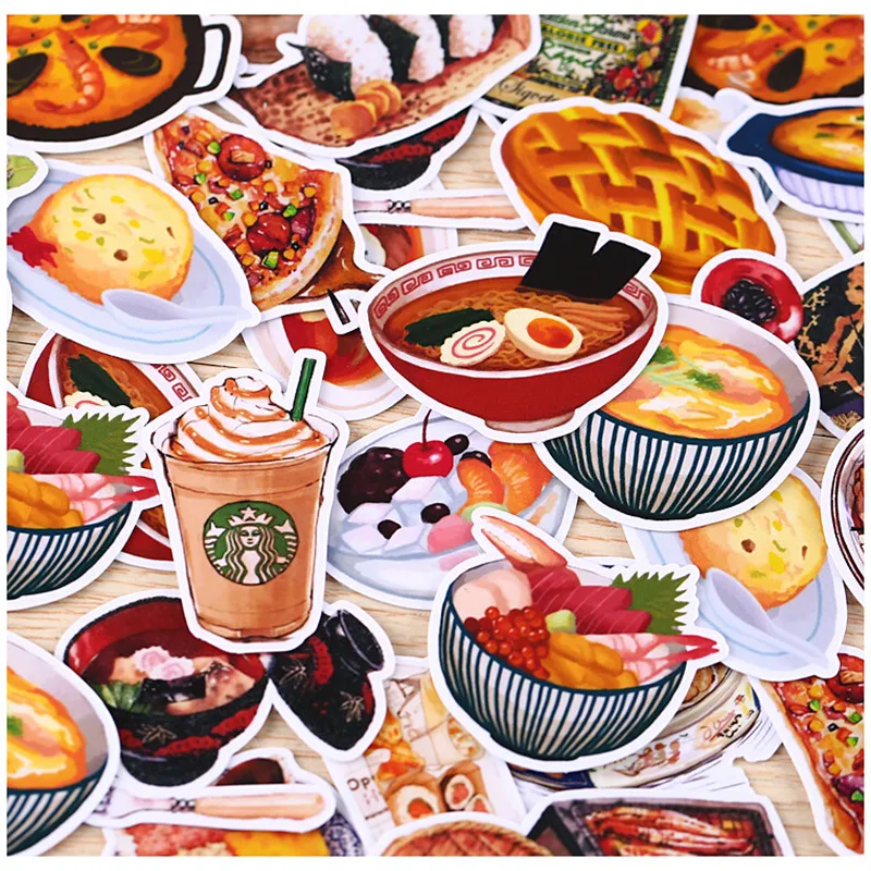 

32pcs Creative Cute Self-made Daily Food / Drink Scrapbooking Stickers /decorative Sticker /DIY Craft Photo Albums/trunk Stickes