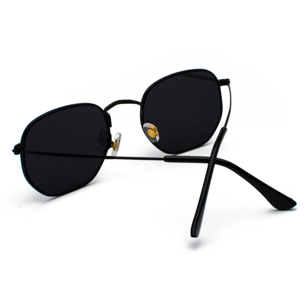 Kachawoo Vintage Gold Sunglasses Men Square Metal Frame Silver Brown Black Small Sun Glasses Female Unisex Summer Style