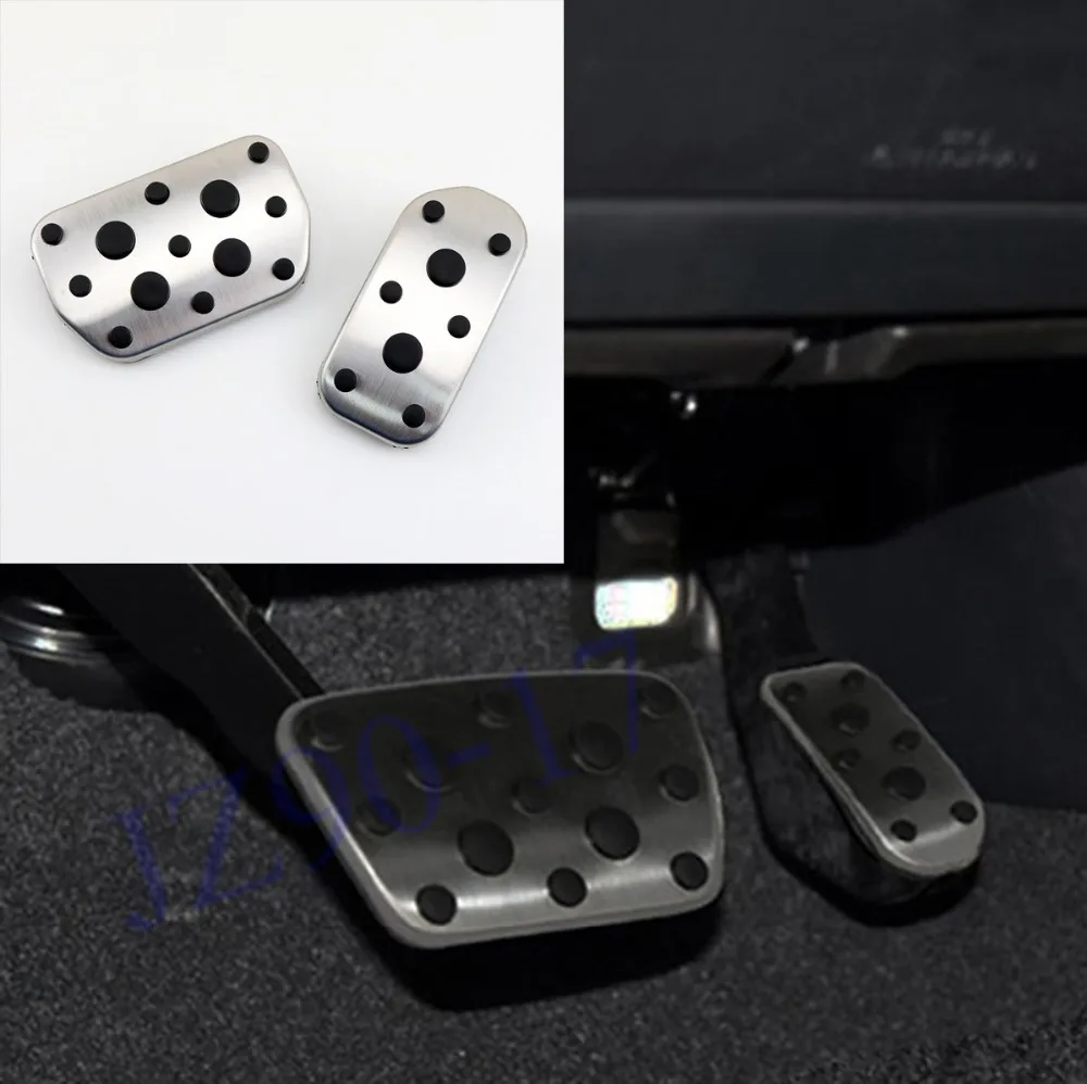 

Non Slip Stainless steel No Drill Foot Brake Gas Fuel Automatic Pedal Cover Fit For Lexus NX Toyota Corolla Rav4 Levin Fitting