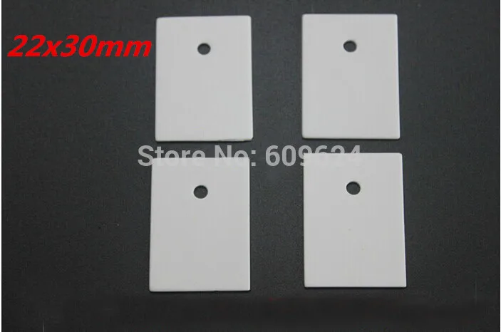 (20pcs/lot) 22x30x1mm Alumina ceramic pads  thermally conductive insulation sheet  TO-264  IC,mos heat sink