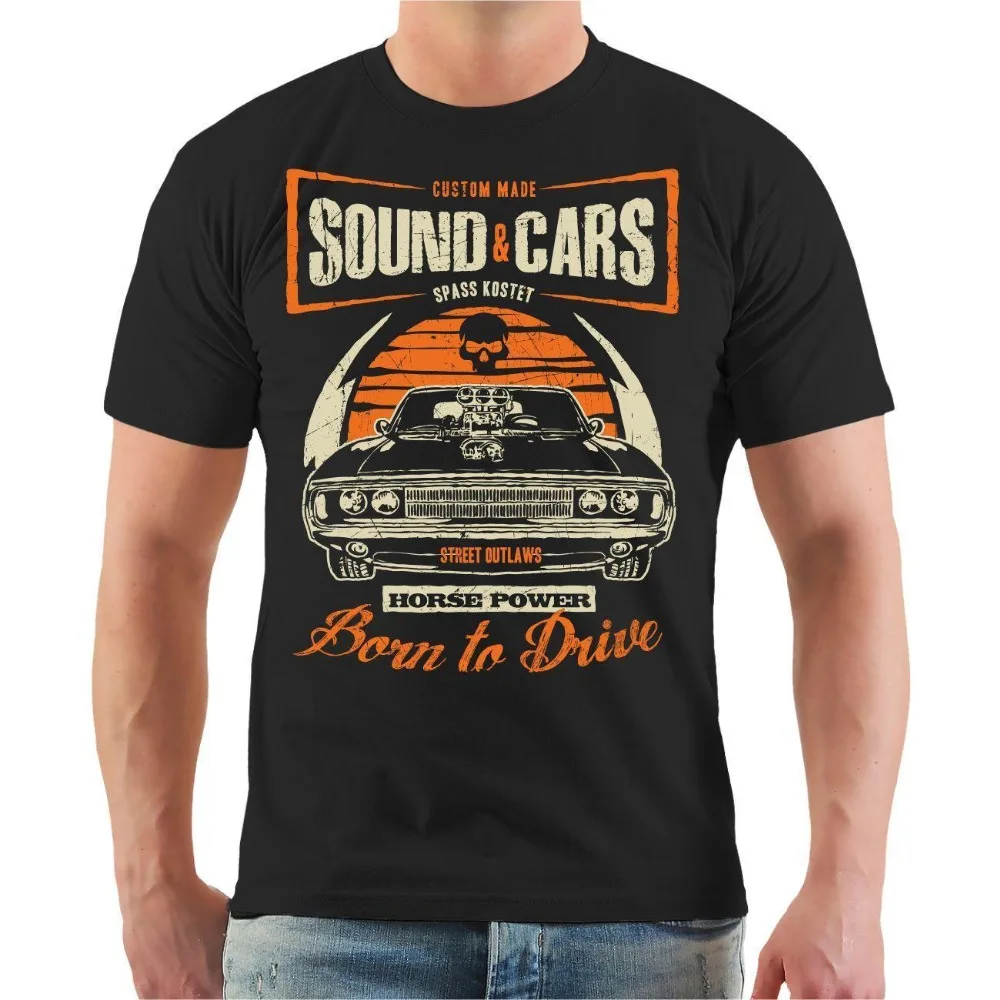 T-Shirt Sound Cars Horse Power Custom Turbo Tuning Auto Mechaniker Werkstatt 2019 Newest Letter Print Cartoon Crazy T Shirts