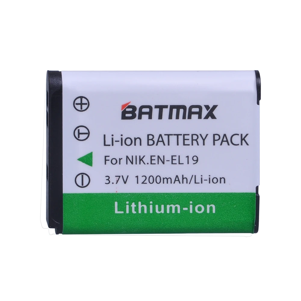 Аккумулятор на 1200 мАч для фотоаппарата Nikon S2500, S100, S2600, S3100, S3200, S3300, S4100, S4200, S4300, S6600(1 упаковка)