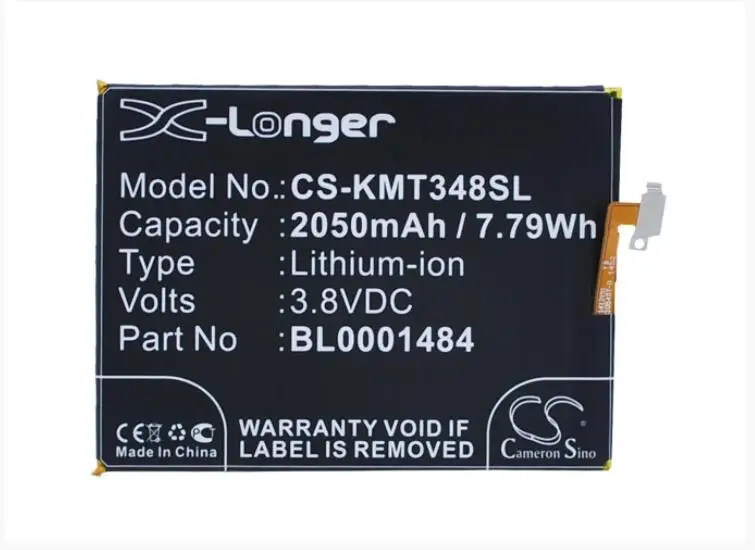 Cameron Sino 2050mAh battery for KAZAM Thunder 348 Tornado 348 BL0001484 Mobile, SmartPhone Battery