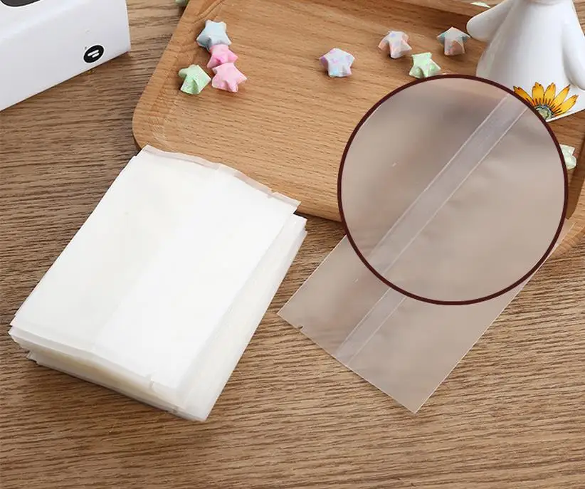 10000pcs/lot- Translucent matte plastic self-adhesive seal packaging bags food biscuit candy handmade soap packing bags