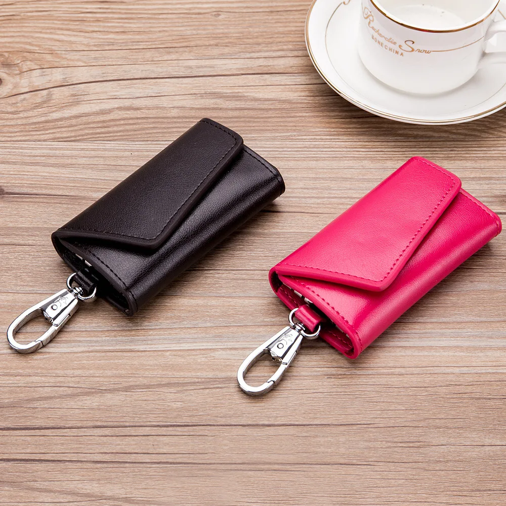 SOUTH GOOSE Brand Vintage Car Key Holders Men Genuine Leather Housekeeper Business Key Case Lady Hasp Home Key Wallets