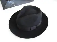 Wool Fedora Hat Unisex Felt Fedoras Hats Adult Fashion Trilby Hats Popular Headwear Wool Fedora Trilby Hats Man's Cap  B-8130 - Image 2