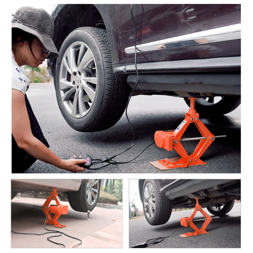 Portable 12V Car Jack 3Ton Electric Jack Auto Lift Scissor Jack Lifting Machinisms Lift jack