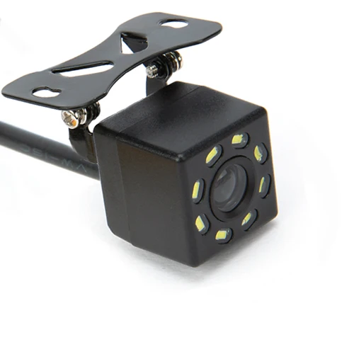 Hippcron Auto Achteruitrijcamera 8LED Nachtzicht Omkeren Auto Parking Monitor CCD Waterdichte HD Video