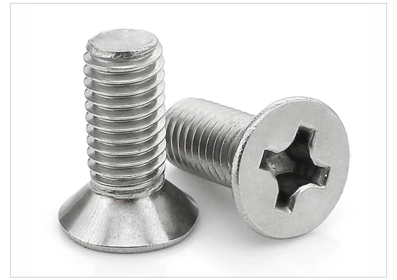 M4*4/5/6/8/10/12/14/16-90 stainless steel 304 cross recessed phillips flat head countersunk machine screws560