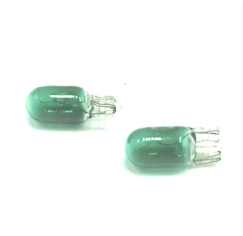 

100pcs T10 Halogen W5W 24V 194 501 Green 5W Halogen Bulb Signal Interior Car light Lamp car styling car light source, parking