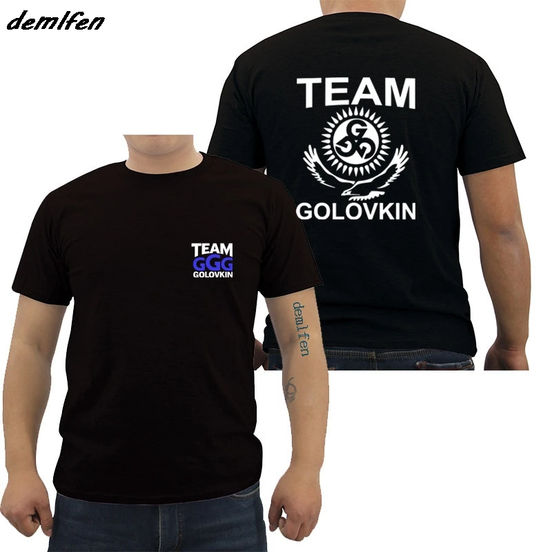 GGG Gennady Golovkin Team Boxinger T-shirt Cool Casual Short Sleeve Cotton T Shirt Fashion Print Tees Shirt For Men Harajuku