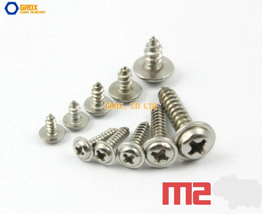 

M2 304 Stainless Steel Phillips Pan Washer Head Self Tapping Screw