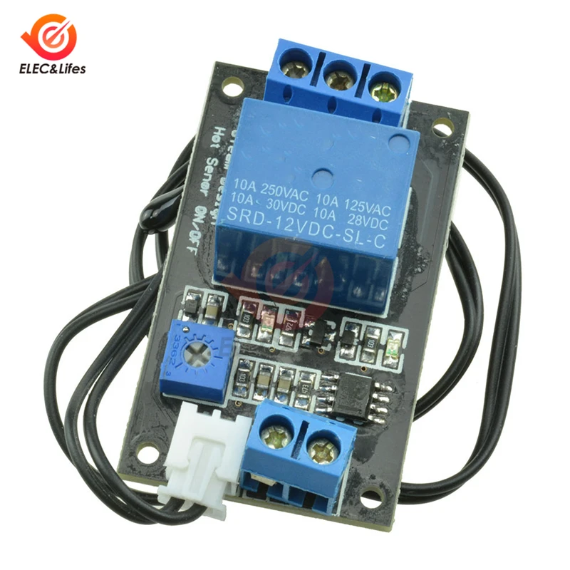 DC 12V Thermistor Relay Module Temperature Controller Adjustable Temperature Control Switch Sensor Module Thermostat Regulator